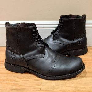 Timberland men's City side zip leather boo…